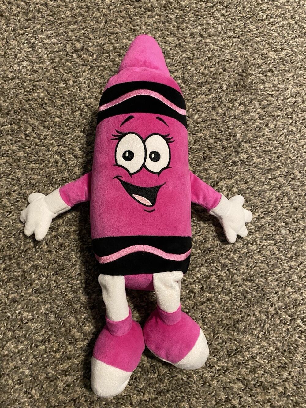 Crayola Experience Plush Jazzberry Jam Pink Crayon 18" 2015 Stuffed Toy